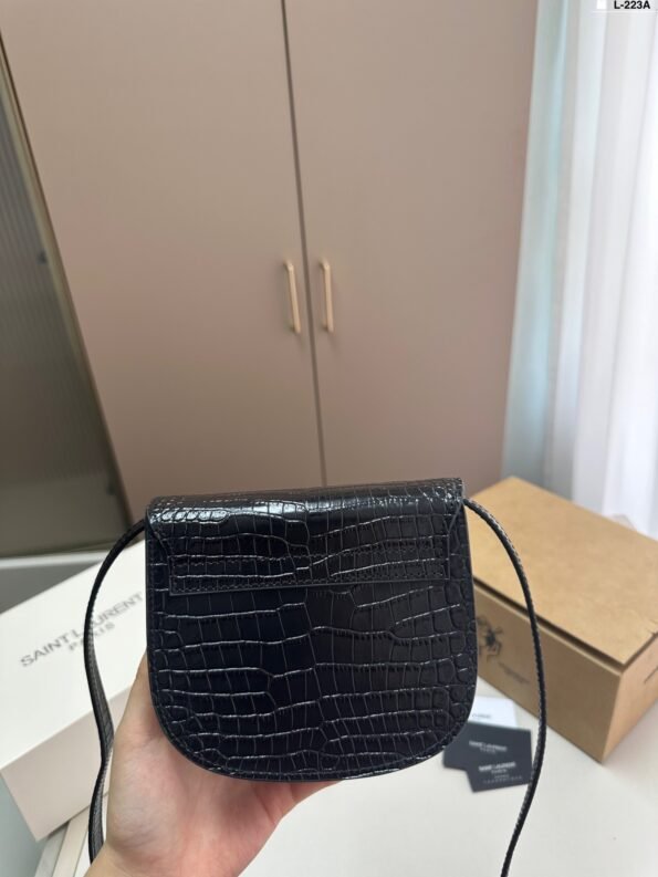 YSL Saint Laurent KAIA Saddle Bag (Crocodile Print)-comes with gift box - Image 8