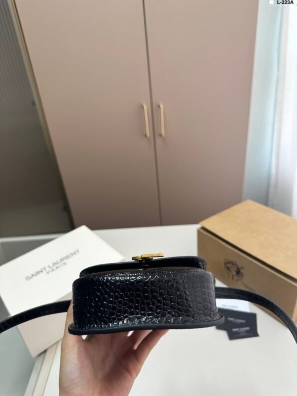 YSL Saint Laurent KAIA Saddle Bag (Crocodile Print)-comes with gift box - Image 7