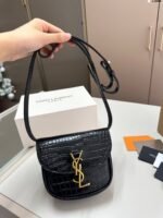 YSL Saint Laurent KAIA Saddle Bag (Crocodile Print)-comes with gift box - Image 10