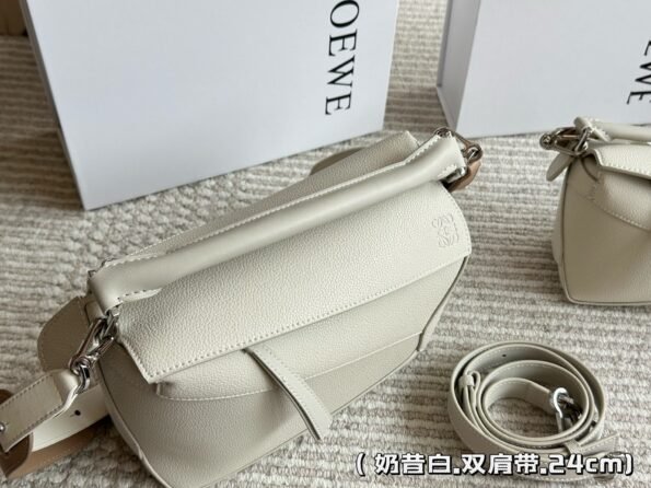 Loewe geometric bag puzzle is really a cowhide quality that cannot be missed-comes with gift box-Double straps1 - Image 19