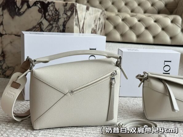 Loewe geometric bag puzzle is really a cowhide quality that cannot be missed-comes with gift box-Double straps1 - Image 22