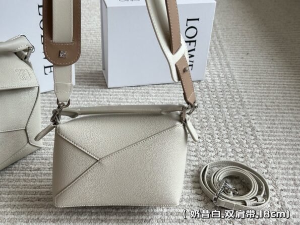 Loewe geometric bag puzzle is really a cowhide quality that cannot be missed-comes with gift box-Double straps1 - Image 16