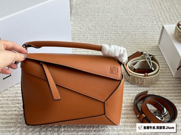 Loewe geometric bag puzzle is really a cowhide quality that cannot be missed-comes with gift box-Double straps1 - Image 11