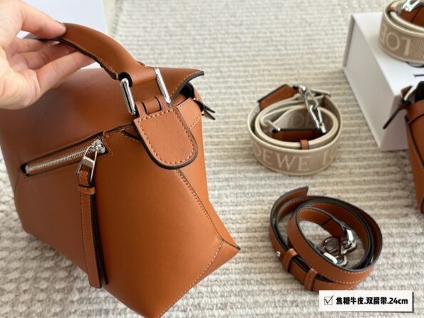 Loewe geometric bag puzzle is really a cowhide quality that cannot be missed-comes with gift box-Double straps1 - Image 12