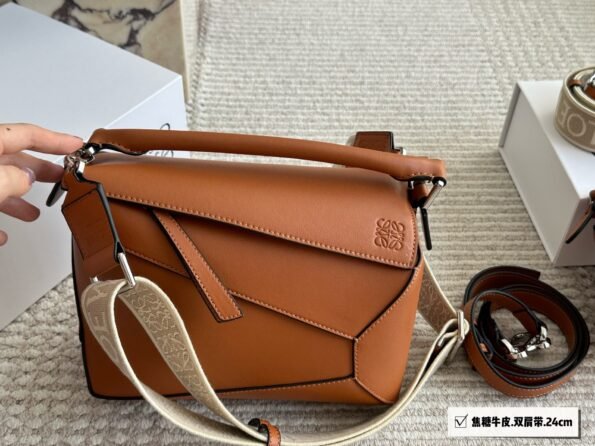 Loewe geometric bag puzzle is really a cowhide quality that cannot be missed-comes with gift box-Double straps1 - Image 14
