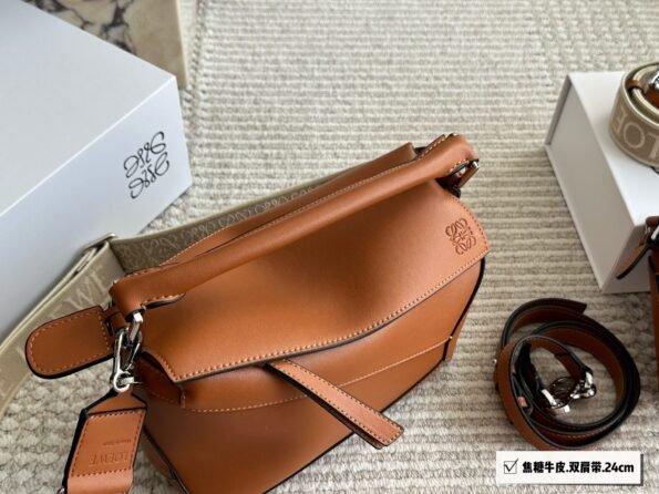 Loewe geometric bag puzzle is really a cowhide quality that cannot be missed-comes with gift box-Double straps1 - Image 3