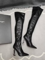 Saint Laurent sheepskin boots, 40-41 need to be customized, non-returnable, contact customer service to determine the size-comes with gift box - Image 9