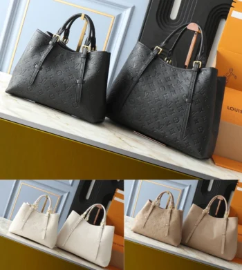 Full-flower embossed tote bag-without gift box