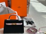 Cowhide palm pattern gift silk scarf Xing pony bamboo pendant Hermès Kelly Kelly Hermes（box） - Image 10