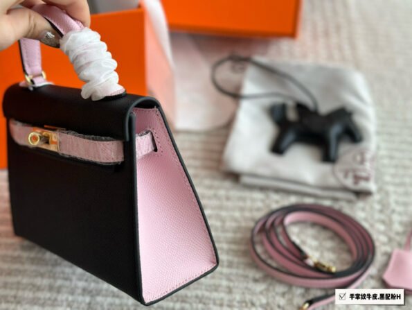 Cowhide palm pattern gift silk scarf Xing pony bamboo pendant Hermès Kelly Kelly Hermes（box） - Image 2