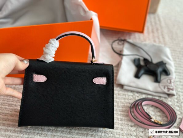 Cowhide palm pattern gift silk scarf Xing pony bamboo pendant Hermès Kelly Kelly Hermes（box） - Image 5