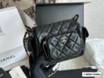 Original sheepskin Chanel camera bag - box