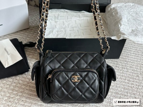 Original sheepskin Chanel camera bag - box - Image 6