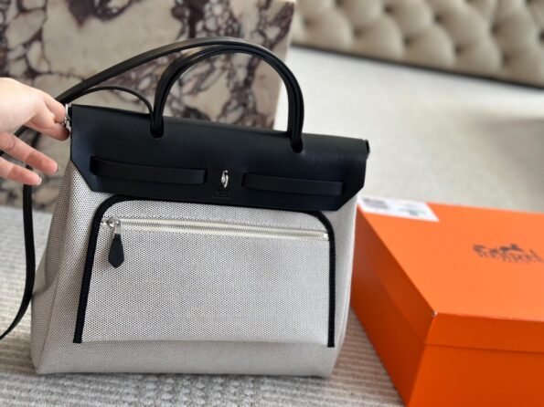 Hermès Herbag canvas shopping bag -box - Image 3